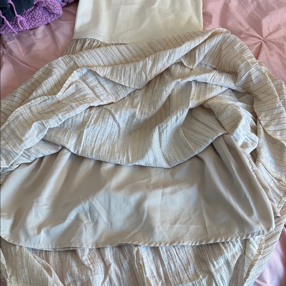 mine Cream and Tan Maxi Dress - Picture 2 of 2